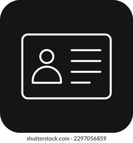 Resume Business people icon with black filled line style. paper, resume, profile, document, interview, form, data. Vector illustration