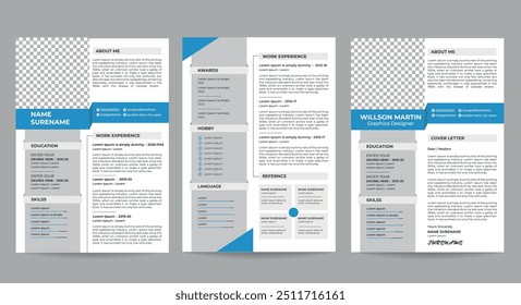 Resume + Cover Letter design template