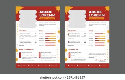 Resume and Cover Letter, Minimalist Resume CV Template