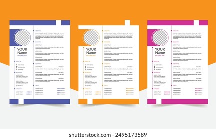 Resume and Cover Letter Template, Minimalist resume cv template, Cv professional jobs resume