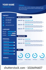 resume, CV design, a4