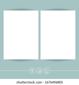 Resume CV, Flyer, Poster, Letterhead Shadow Mockup template