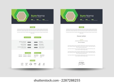 resume or cv template design