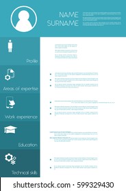 Resume / CV template design