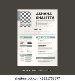 Resume and CV Template Design Post