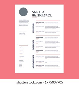 Resume & CV Templates in Illustrator Format 2020 Download