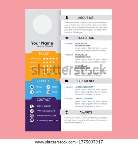 Resume & CV Templates in Illustrator Format 2020 Download