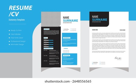 Resume design template minimalist cv.Resume template. Cv professional or designer jobs resumes. Work in best corporate.