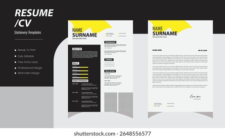  Resume design template minimalist cv.Resume template. Cv professional or designer jobs resumes. Work in best corporate.