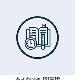Resume document vector icon on white background. Resume document icon in modern design style.