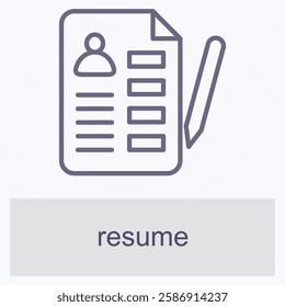 Resume Element For Design Graphic