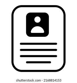  resume Finance Related Vector Line Icon. Editable Stroke Pixel Perfect.