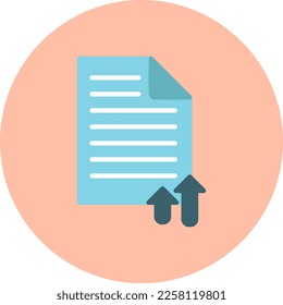 Resume Flat Vector Icon Design