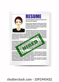 Resume form isolated