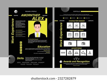 Resume graphicDesigner Business interview template