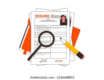 Reanudar. Gestión de los recursos humanos y concepto de contratación. Entrevista laboral, agencia de contratación. Aplicación CV. Selección de personal. Buscando personal profesional. Analizando la reanudación del personal. Reanudar formulario.