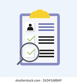 Resume. Human resource management and hiring concept. Job interview, recruitment agency