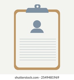 Resume Icon Design 2d flat