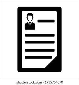 Resume Icon Design Vector Graphics