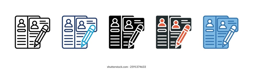 Resume Icon Element For Design