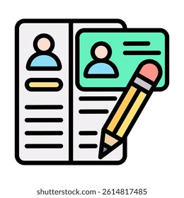 Resume Icon Element For Design