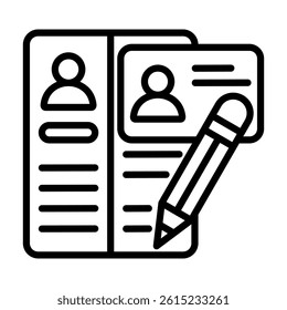 Resume Icon Element For Design