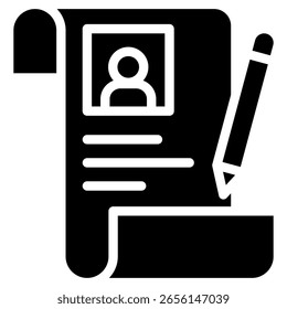 Resume Icon Element For Design