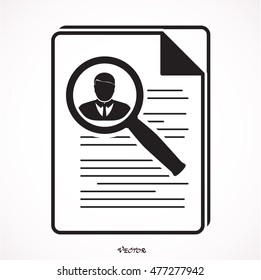 Resume Icon Flat