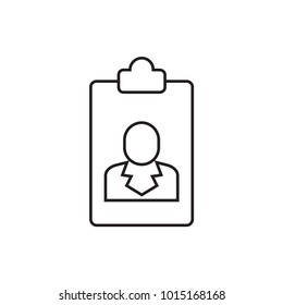 resume icon illustration isolated vector sign symbol