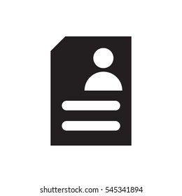 resume icon illustration isolated vector sign symbol