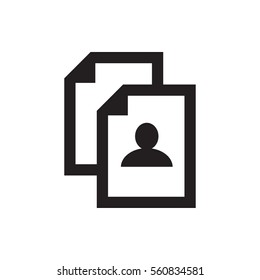 resume icon illustration isolated vector sign symbol