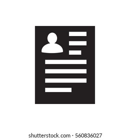 resume icon illustration isolated vector sign symbol