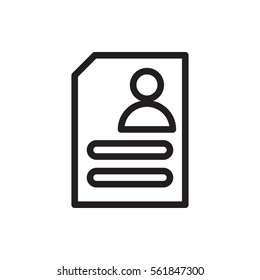resume icon illustration isolated vector sign symbol