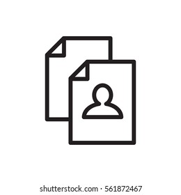 resume icon illustration isolated vector sign symbol