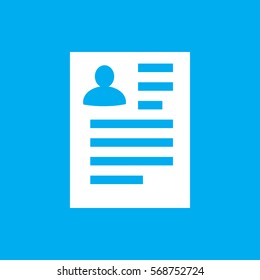 resume icon illustration isolated vector sign symbol