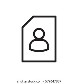 resume icon illustration isolated vector sign symbol