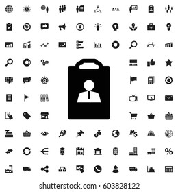 Resume icon illustration isolated vector sign symbol. marketing icons vector set.