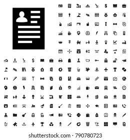 Resume icon illustration isolated vector sign symbol. editable company icons vector set.