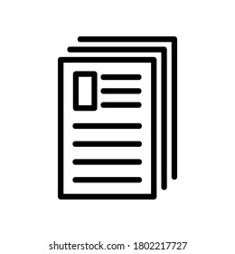 resume icon or logo isolated sign symbol vector illustration - high quality black style vector icons
