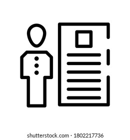 resume icon or logo isolated sign symbol vector illustration - high quality black style vector icons
