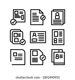 Resume icon or logo isolated sign symbol vector illustration - Collection of high quality black style vector icons
