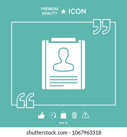 Resume icon symbol