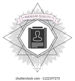 Resume icon symbol symbol