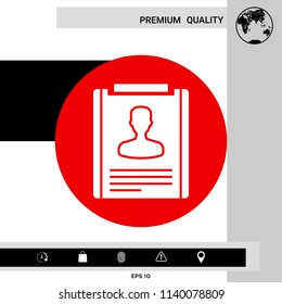 Resume icon symbol