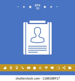 Resume icon symbol