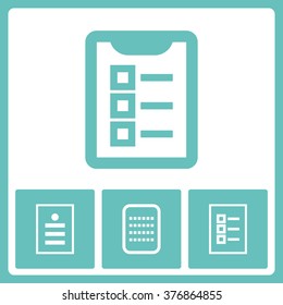 Resume Icon Vector. 