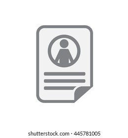 Resume icon vector