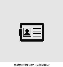 Resume icon vector