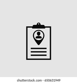 Resume icon vector
