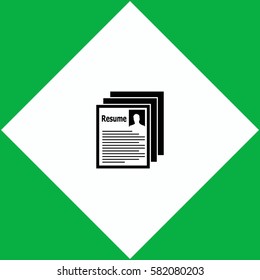 Resume  icon Vector design.